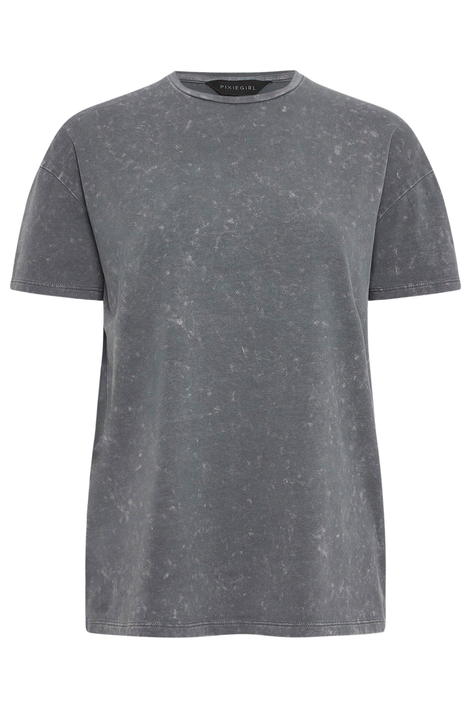 PixieGirl Petite Acid Wash T-Shirt