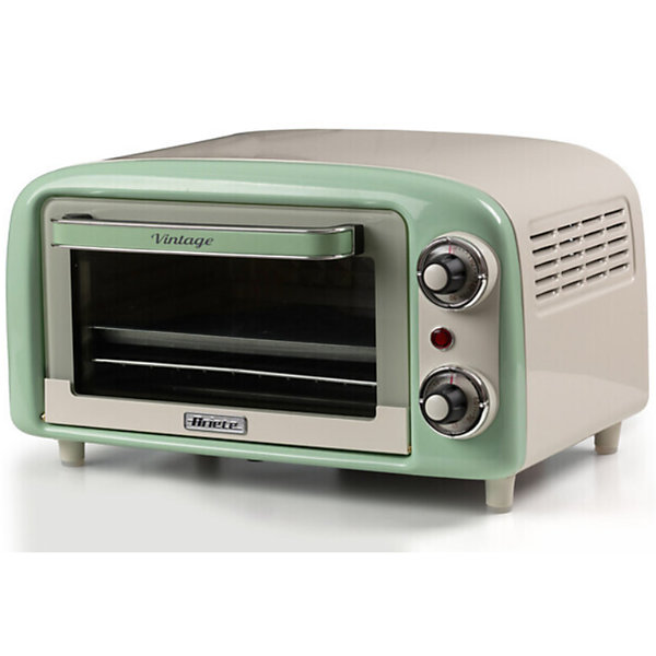 PACKRétro Mini-Four Vert 10L 800W  Grille-pain 2 fentes 810W ARIETE
