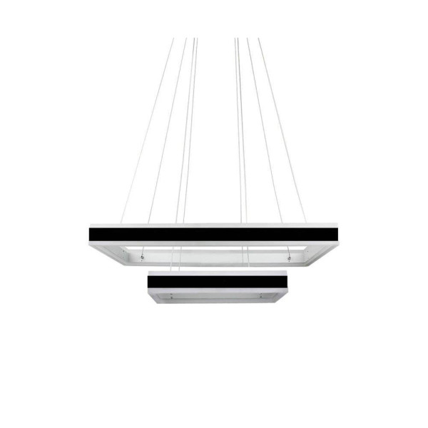 Lampa wisząca VT-101-2D czarna LED 2x115W Ciepła biel 8050lm V-TAC