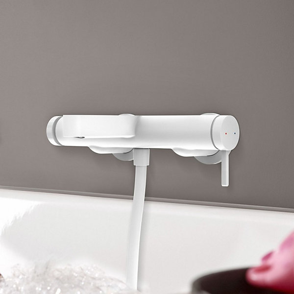 Mitigeur bain douche mécanique HANSGROHE Finoris blanc mat