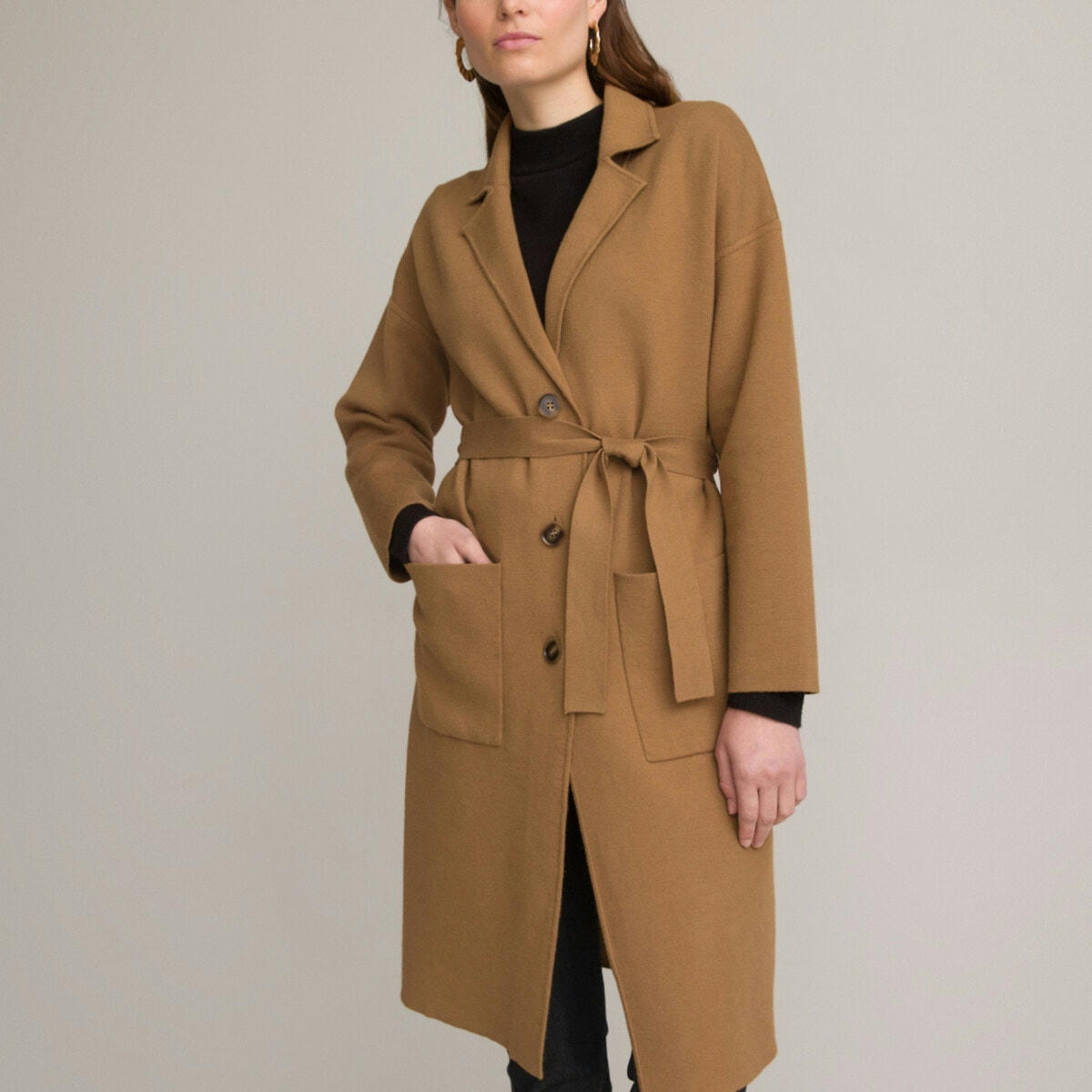 Pardessus long en maille milano