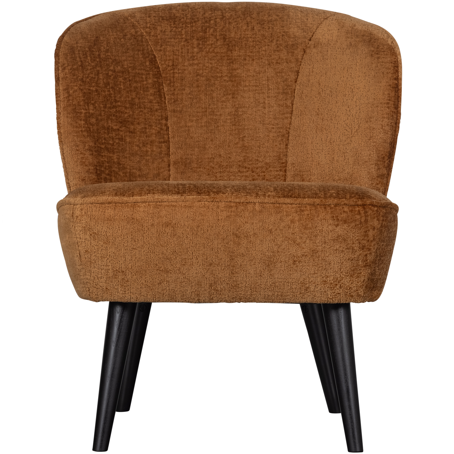 WOOOD fauteuil Sara - Velvet - Cognac - 59x71x70