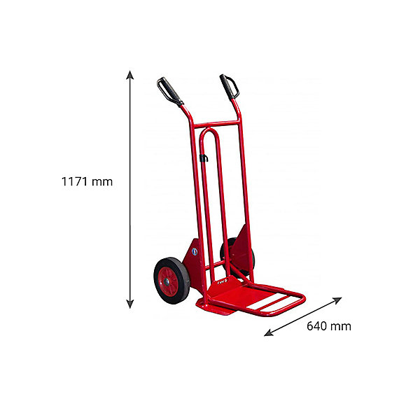 Diable bavette pliante et fixe 250kg - Roues increvables - 810202022