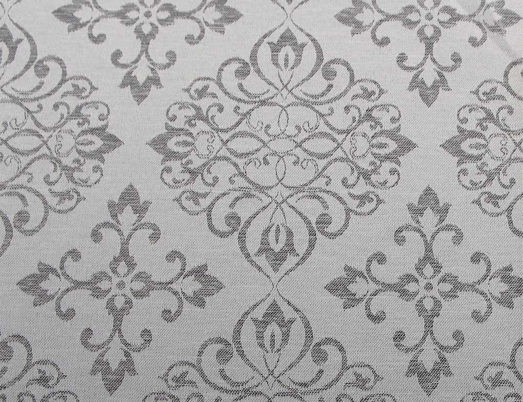 Tischdecke Ornament grau