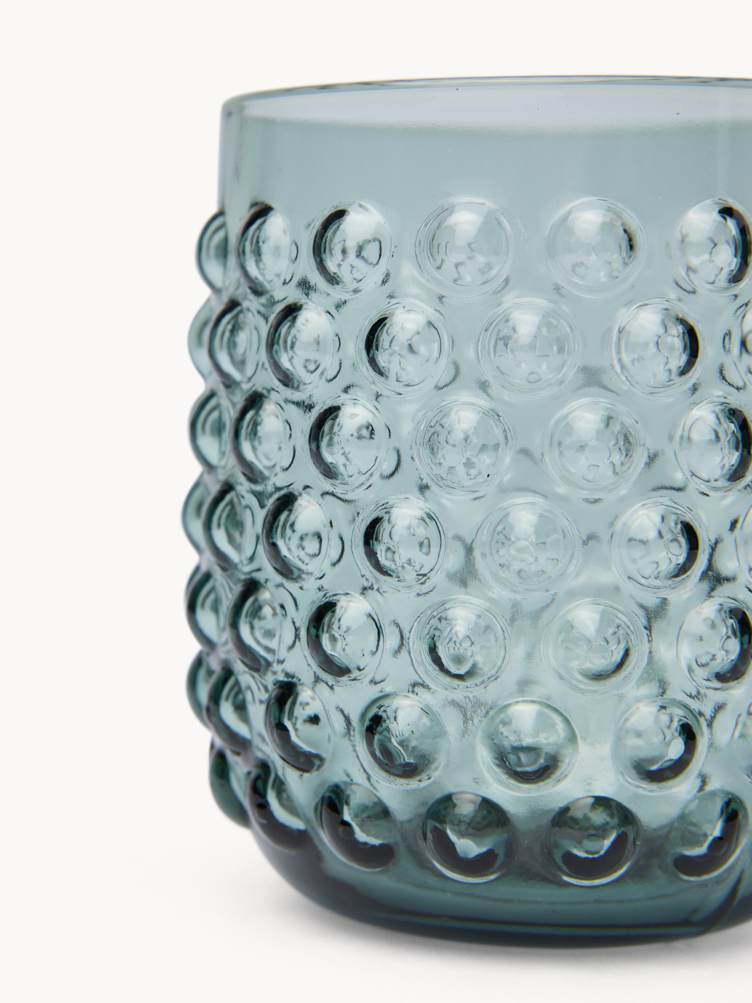 Bicchiere in vetro lavorazione a bolle