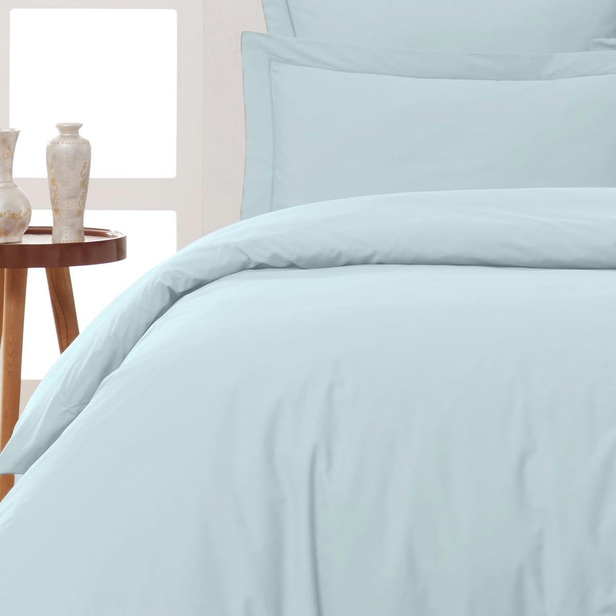 SOFT PERCALE - Housse de couette en percale coton  nuage 240x220 cm