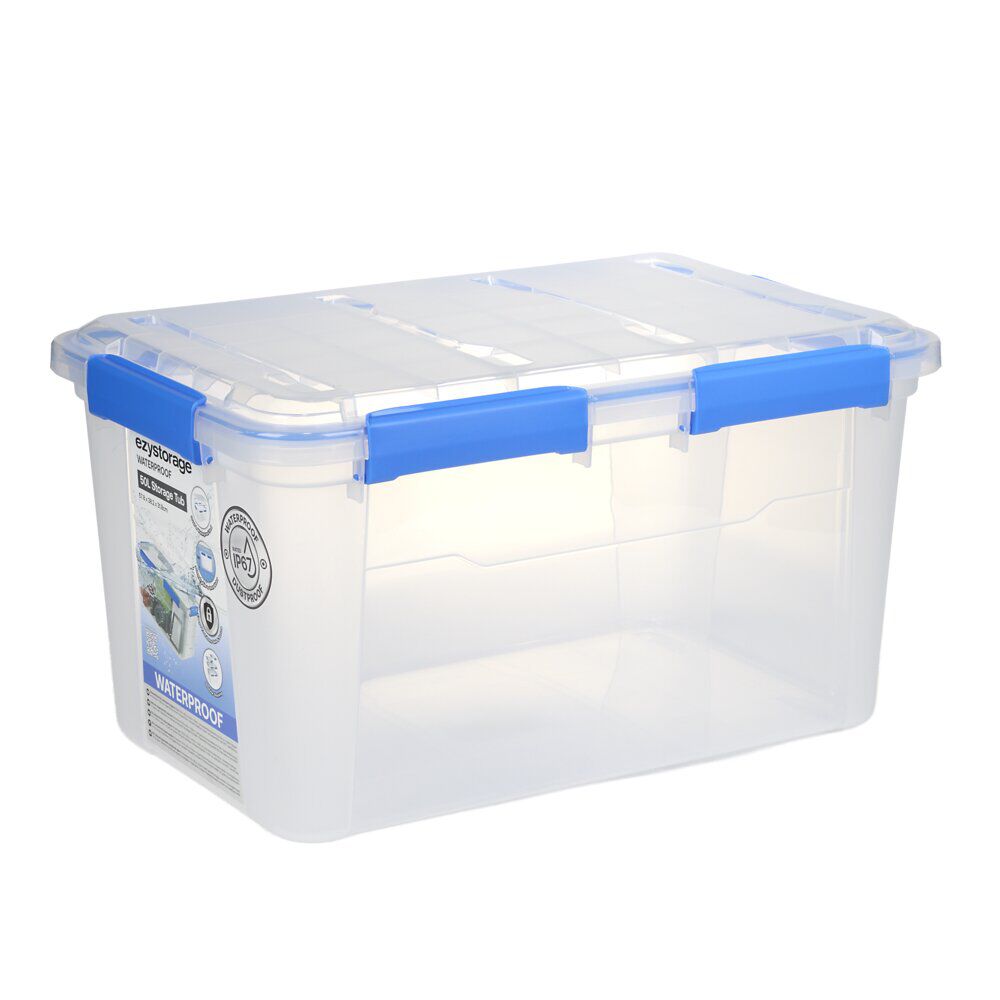 BoÎte de rangement 50L hermétique étanche transparente