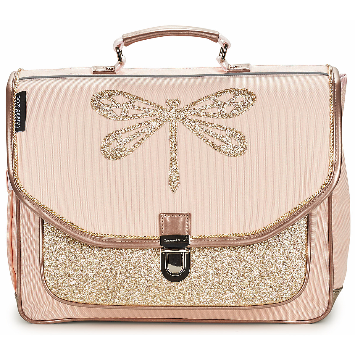 CARAMEL & CIE - CARTABLE 38 CM LIBELLULE ROSE - Pink