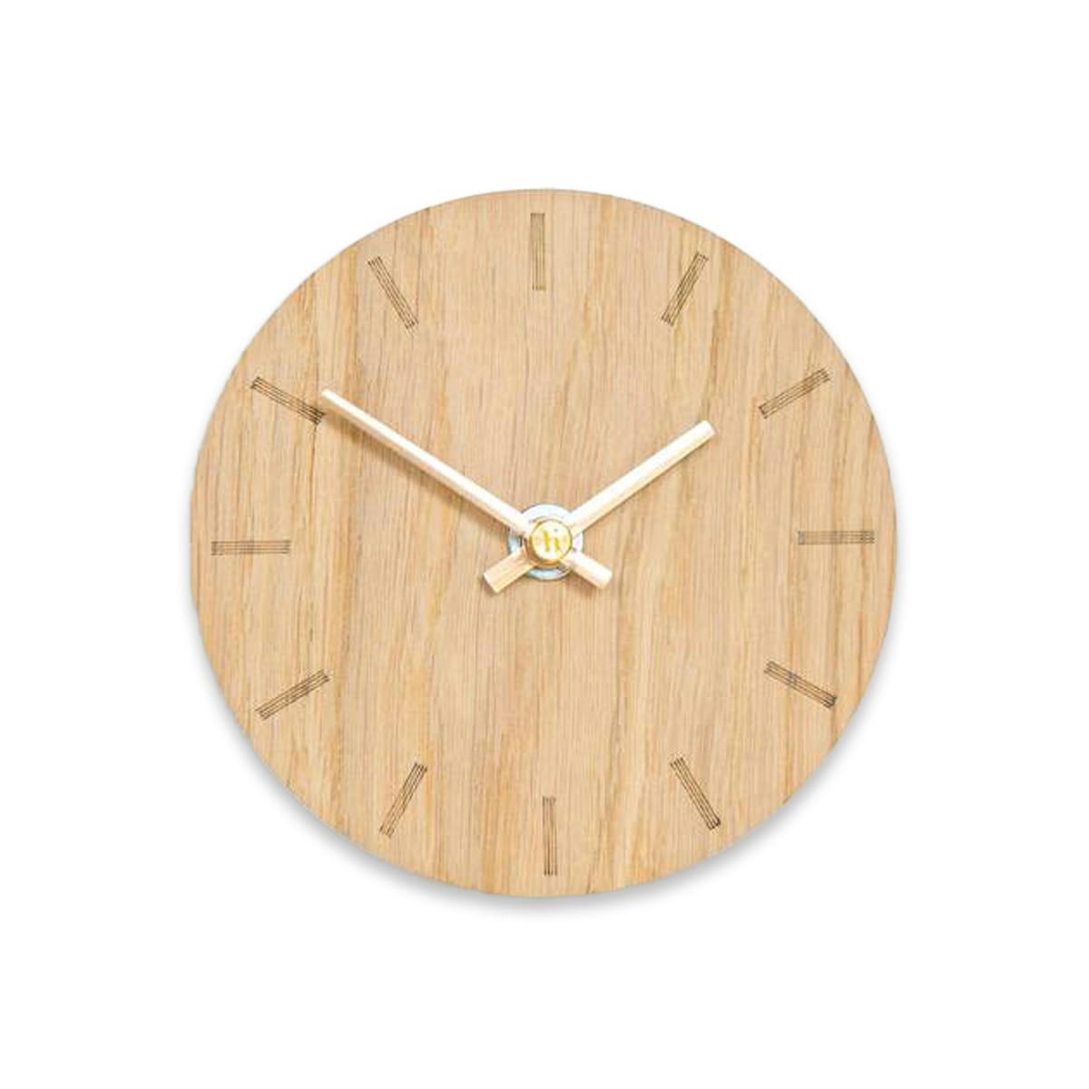 - Horloge murale en bois beige D12cm