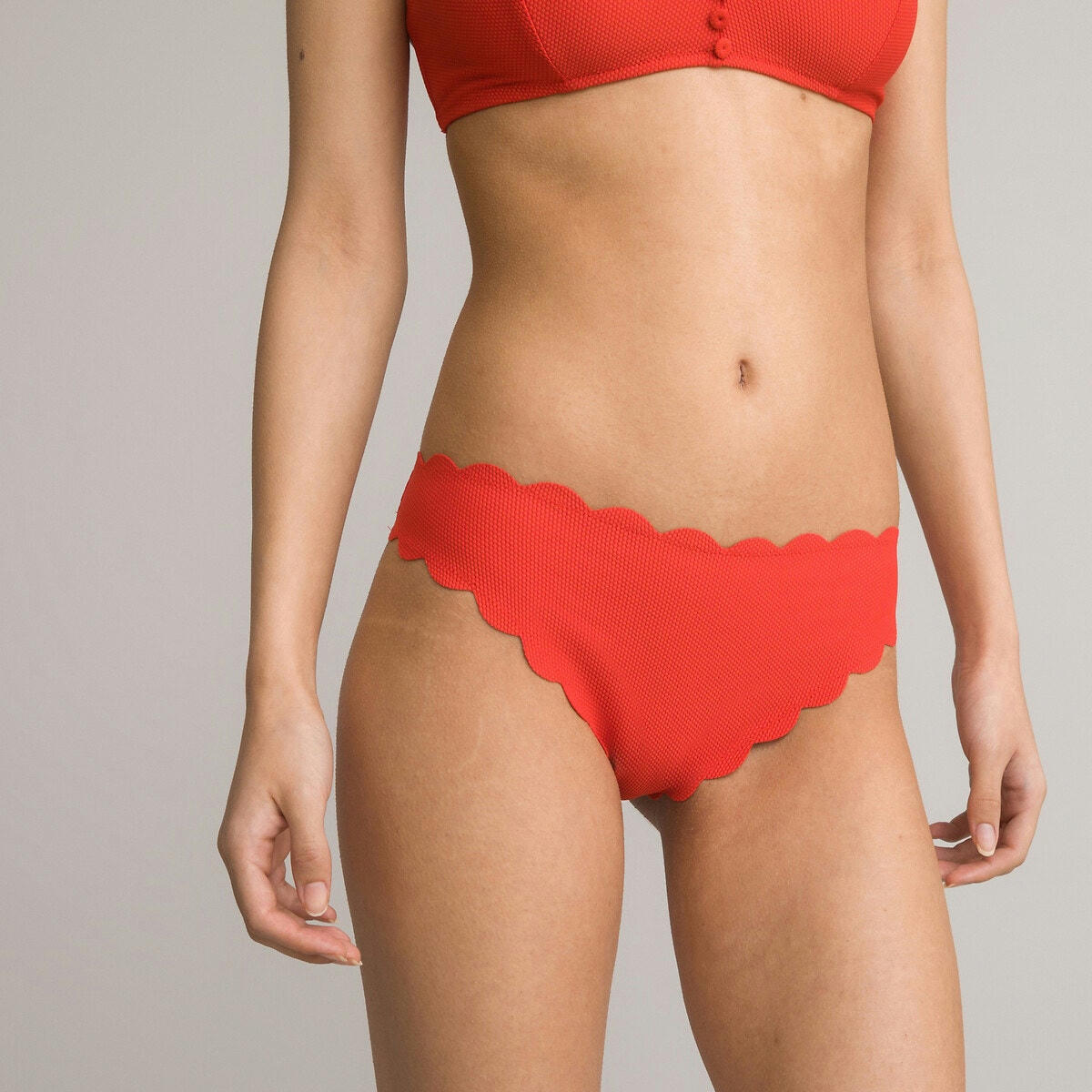 Bas de maillot de bain culotte, maille piquée
