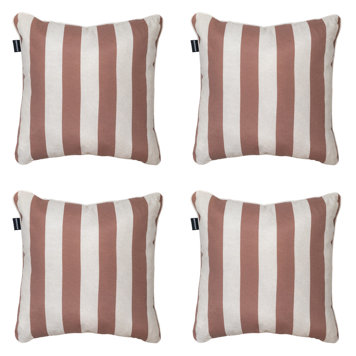 Madison sierkussen Amora - bruin - 50x50x10cm - set van 4