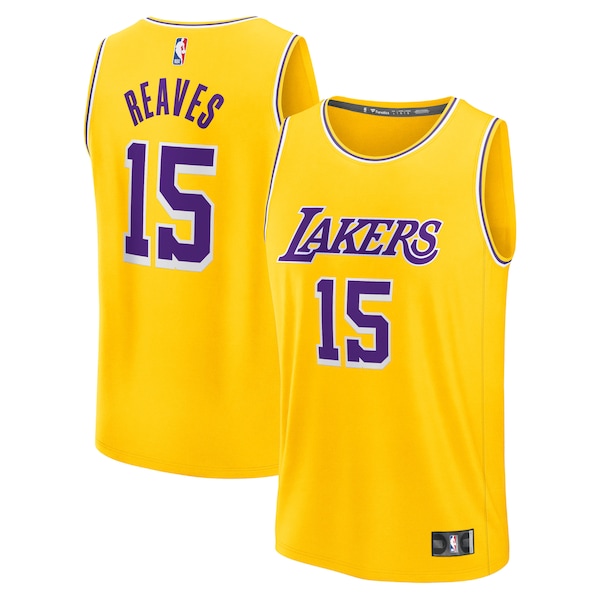 Austin Reaves Los Angeles Lakers  Fast Break Replica Jersey - Gold - Icon Edition