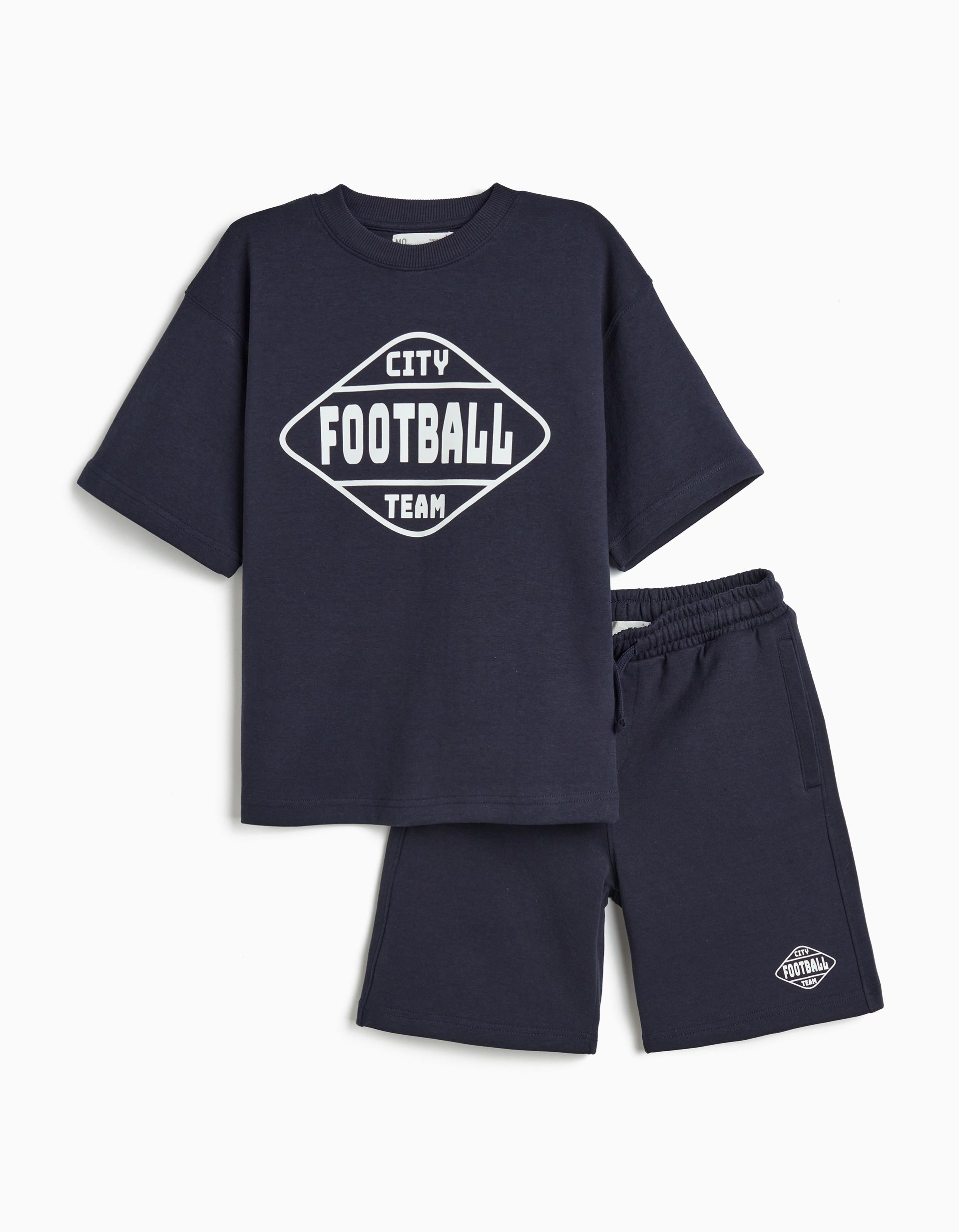 Conjunto T-shirt e Calções, Menino, Azul Escuro