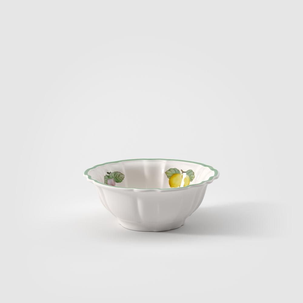 French Garden Serving Bowl - Multi-colored, 15.9 oz, Premium Porcelain