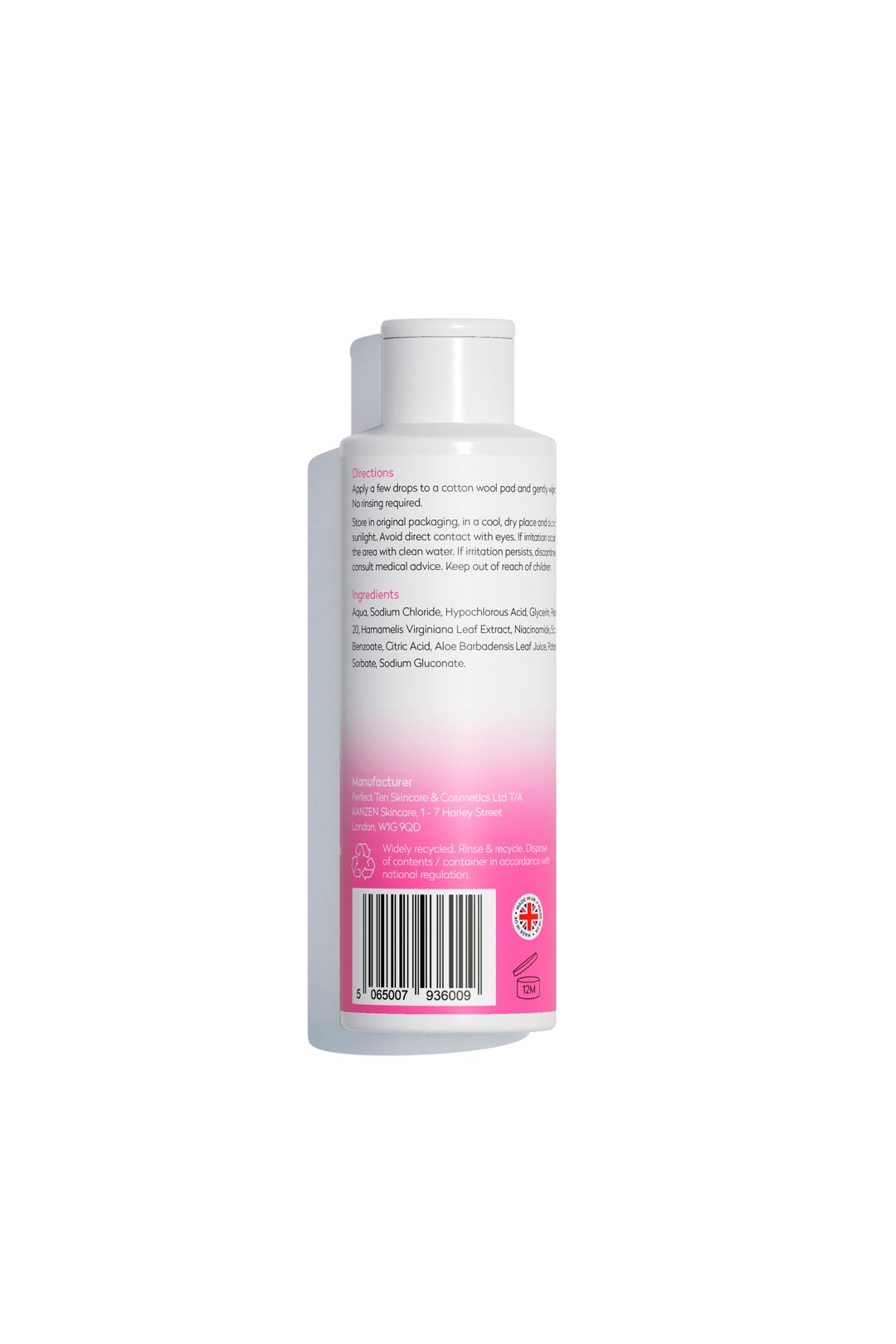 Kanzen Gentle Toner with added Hypochlorous Acid
