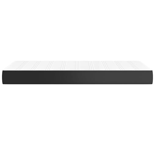 NNEVL Pocket Spring Bed Mattress Black 107x203x20 cm Super Single Faux Leather
