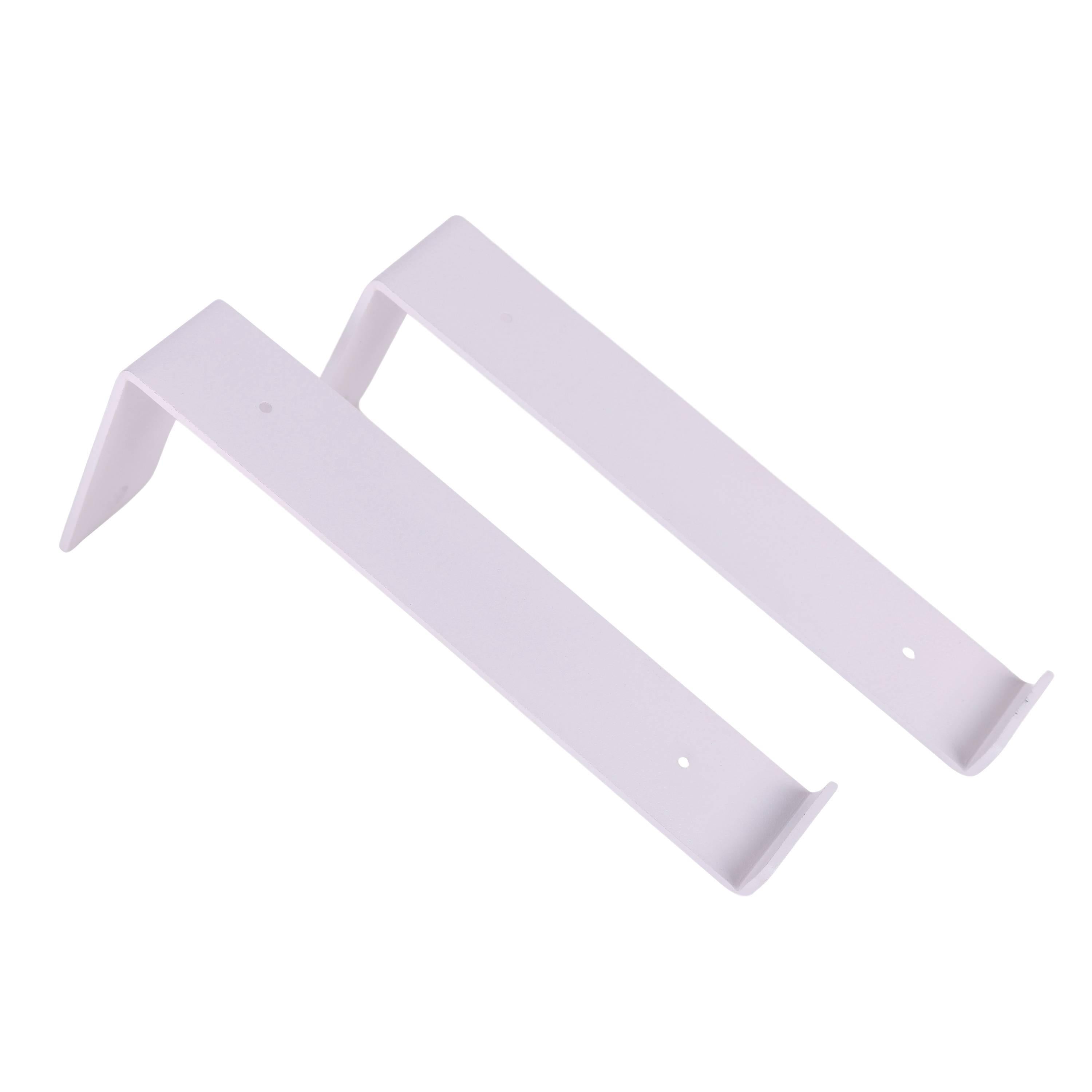 Gorillz Wagon Stalen Plankdragers voor Wandplank - 20 cm - Wit Metaal