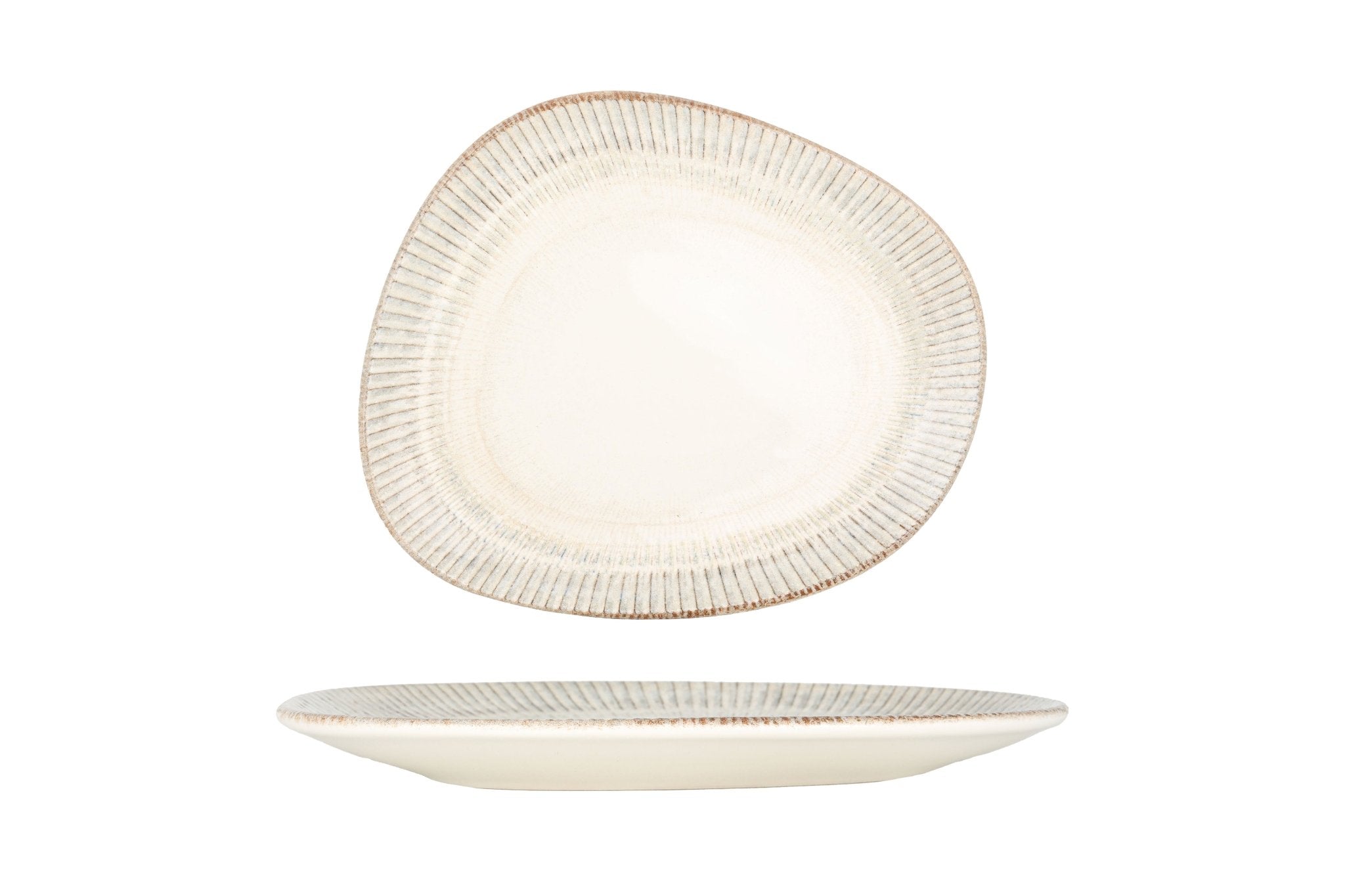 Bonna Gebaksbord - Galata - Porselein - 24 cm - set van 6