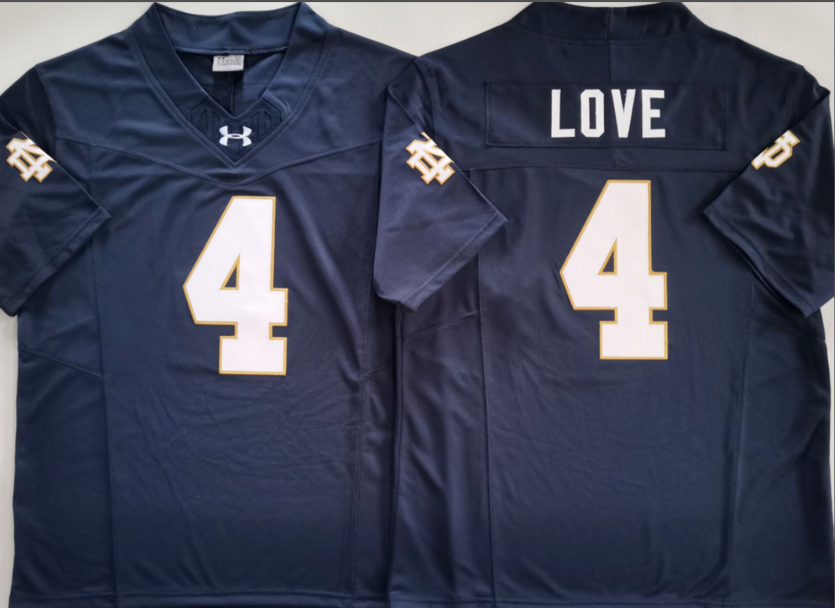 Jeremiyah Love NCAA Notre Dame Fighting Irish Nike Vapor Limited Jersey
