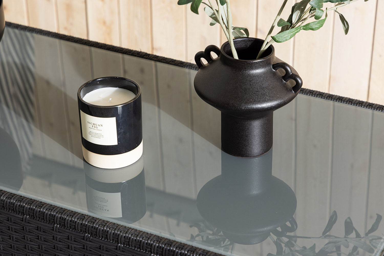 Rebellenclub Haven Buiten Salontafel - 120 x 50cm - Zwart