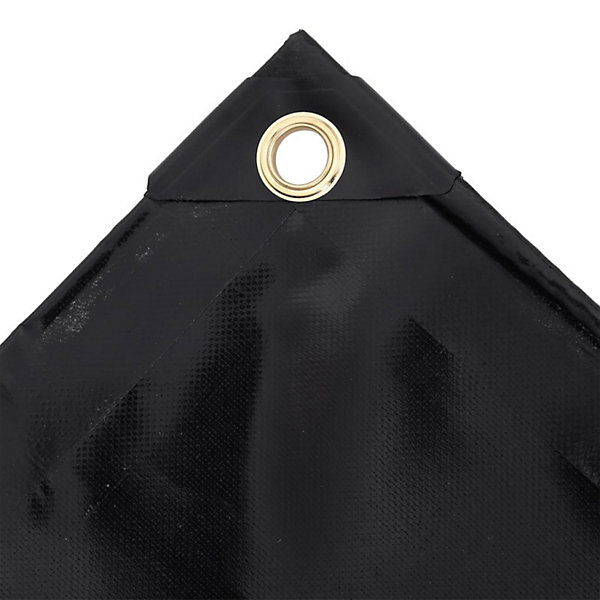 Bâche de protection 650 g m² 1,5x10 m Noir