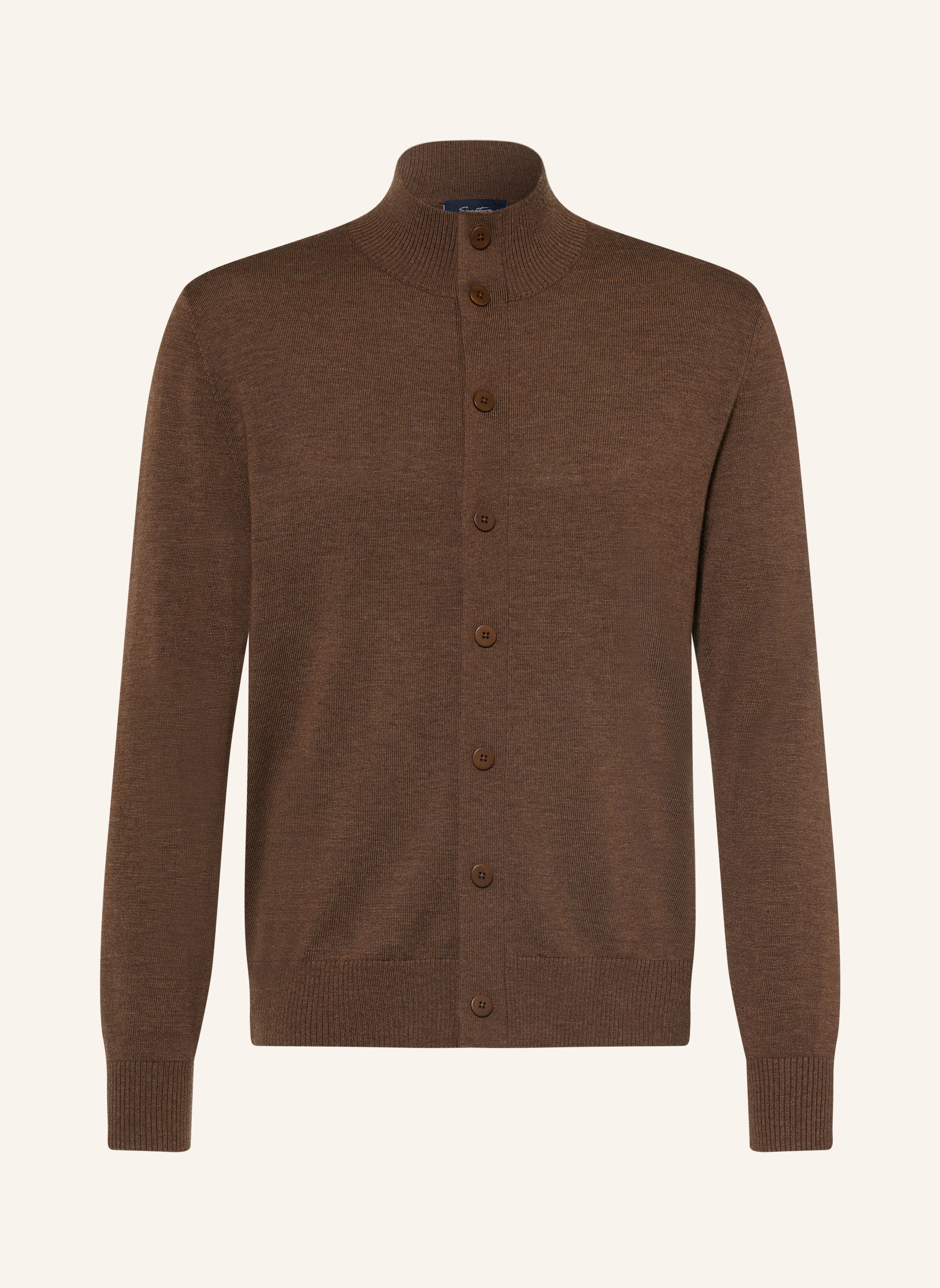 OLYMP SIGNATURE Strickjacke aus Merinowolle