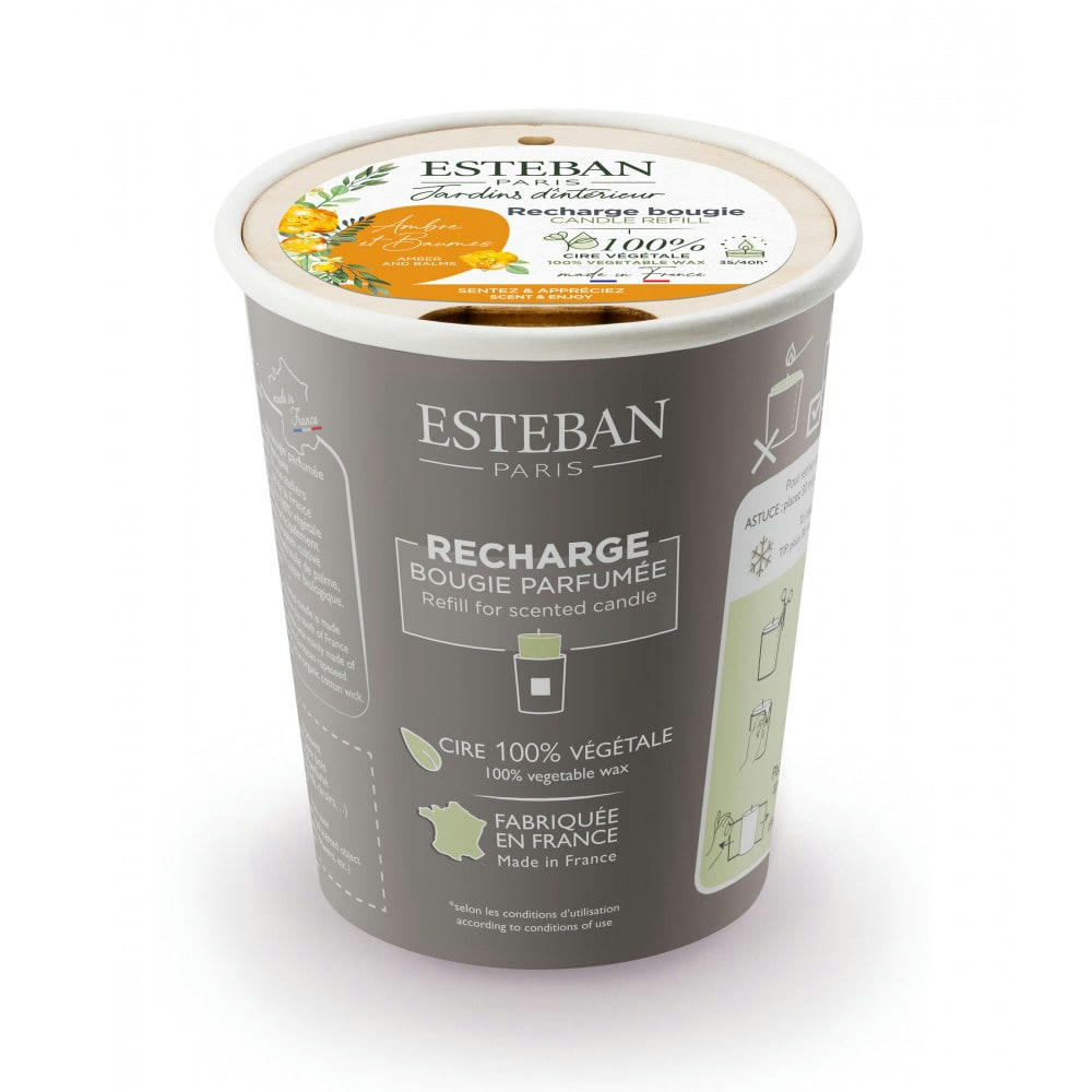 AMBRE & BAUMES - Recharge pour bougie parfumée 180g