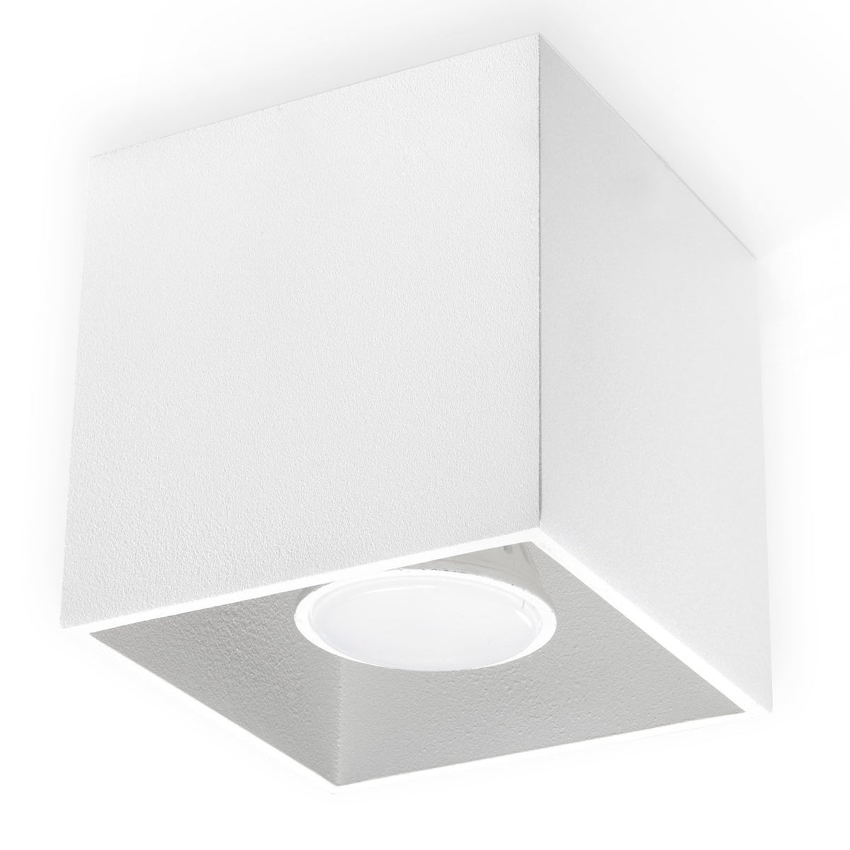 Sollux plafondlamp Quad - 1 lichts - 10 x 10  cm - wit