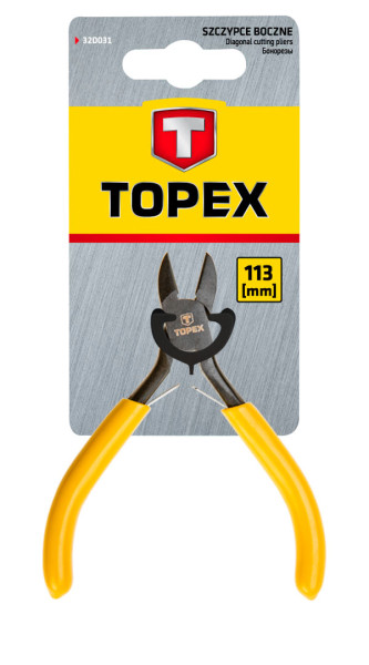 Szczypce precyzyjne boczne 113mm TOPEX 32D031