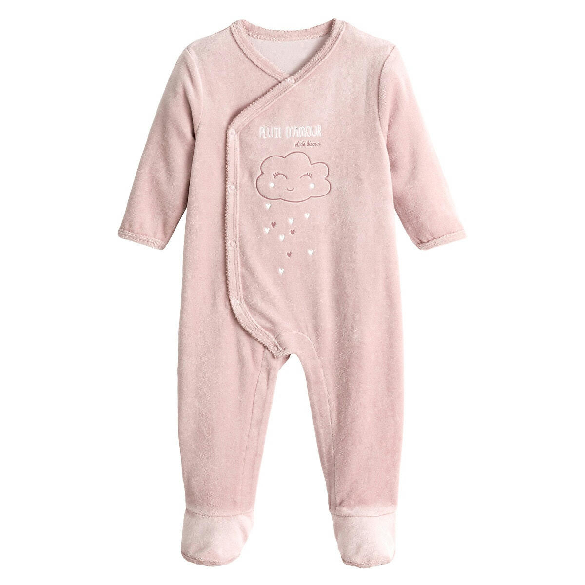 Pyjama 1 pièce en velours coton bio préma-2 ans