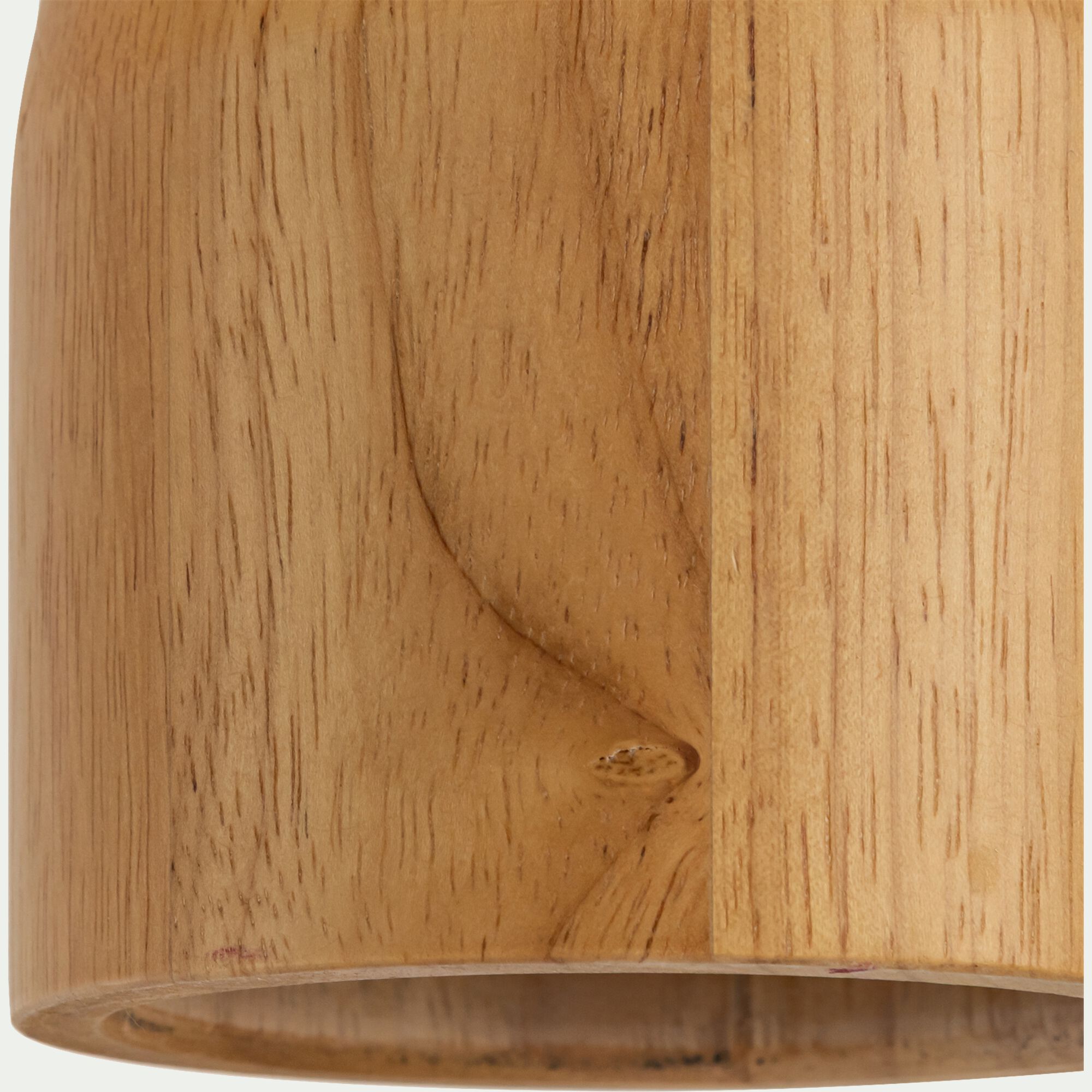 MELINA - Suspension électrifiée en bois d'hévéa - bois clair