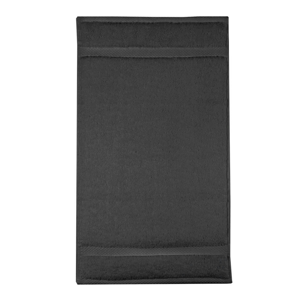 - Serviette invites  pur coton anthracite 30x50