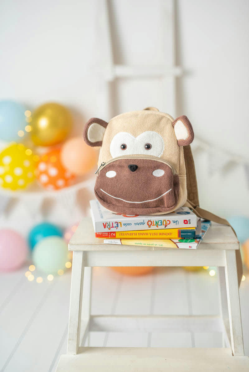 MOCHILAS - Sac à dos 100% coton dragon vert