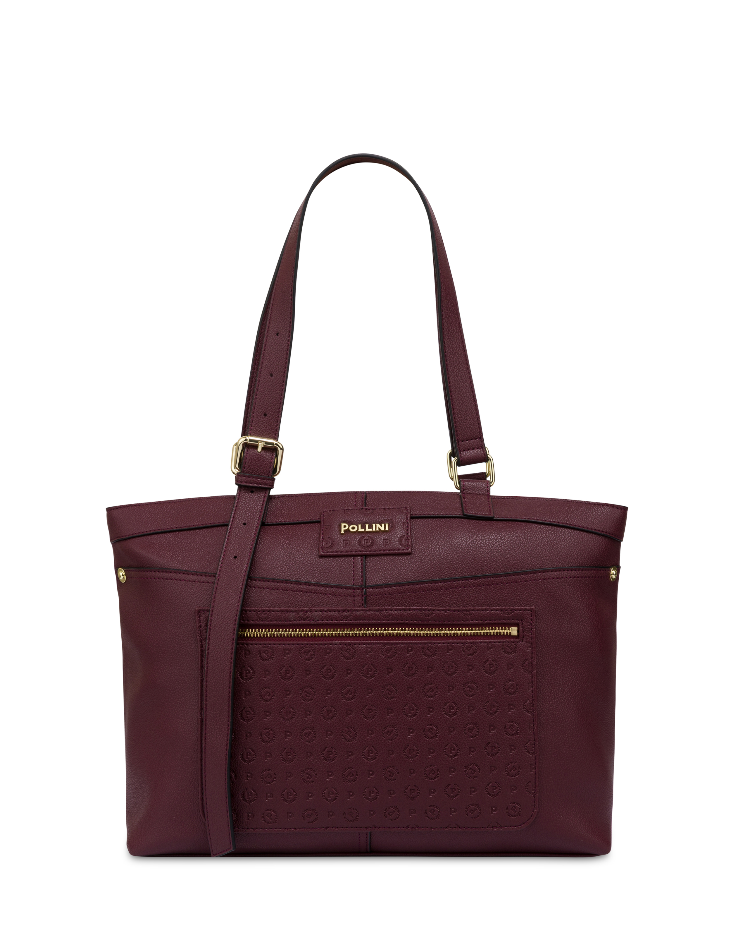 Borsa A Spalla Indigo In Pu Burgundy/burgundy