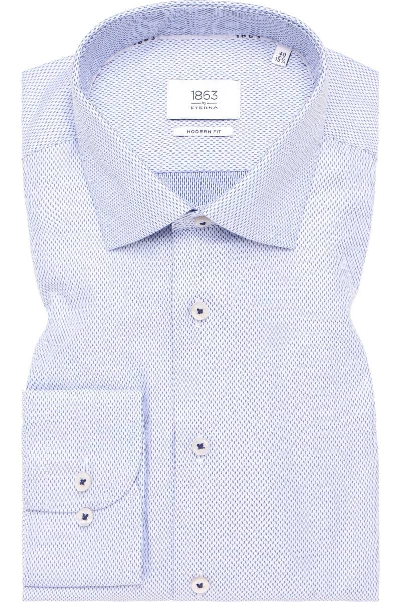 ETERNA 1863 Modern Fit Hemd himmelblau, Strukturiert