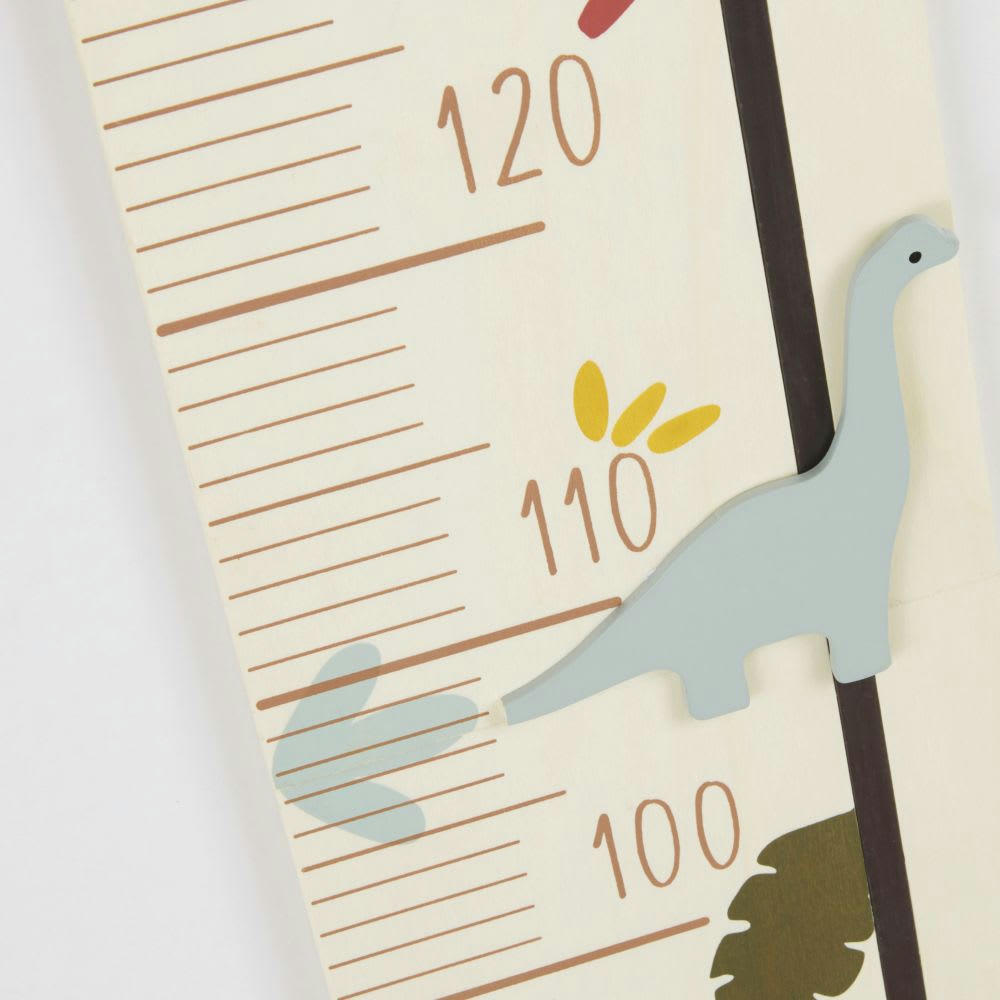 YUMA - Toise dinosaures beige, terracotta, jaune et vert kaki 19x109