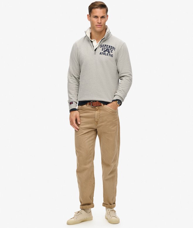 Vintage Athletic Zip Half-Zip Jumper