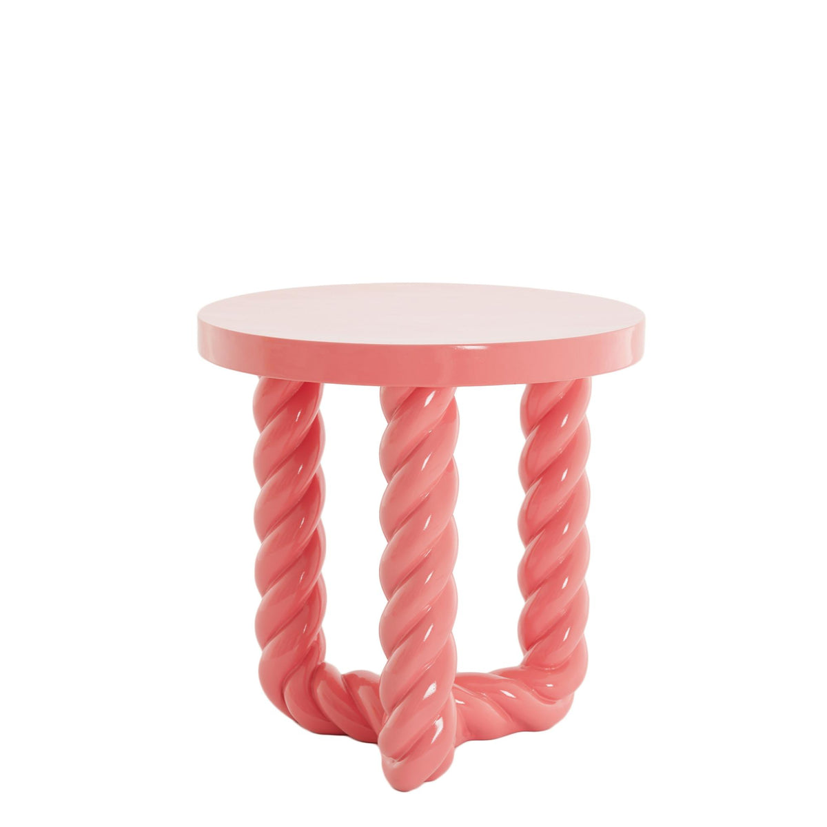 Light & Living bijzettafel Vallejo - roze - Ø46cm
