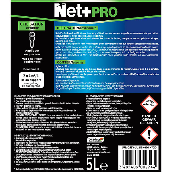 Net  Pro Nettoyant Graffiti - 5 Litres