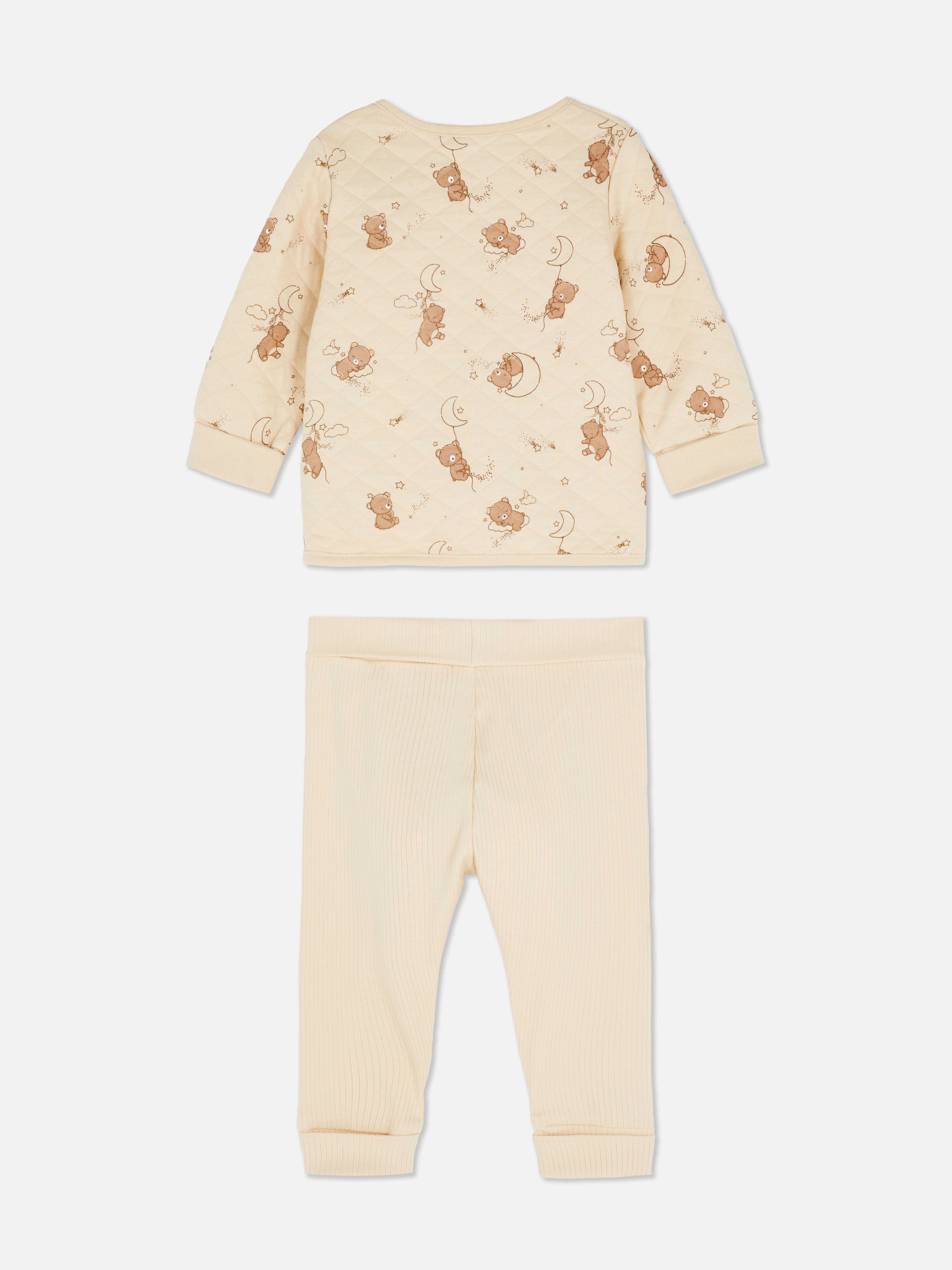 0-18mths | Bear Wrap Sweatshirt and Leggings Newborn Set