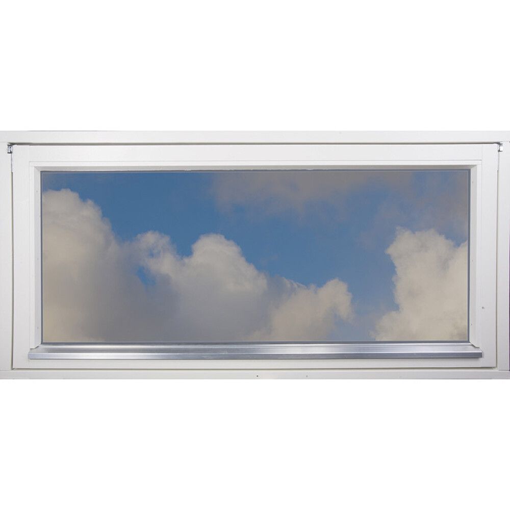 VINDU SMØLAVINDUET TOPPHENGSLET 109X59CM 2-GLASS HVIT