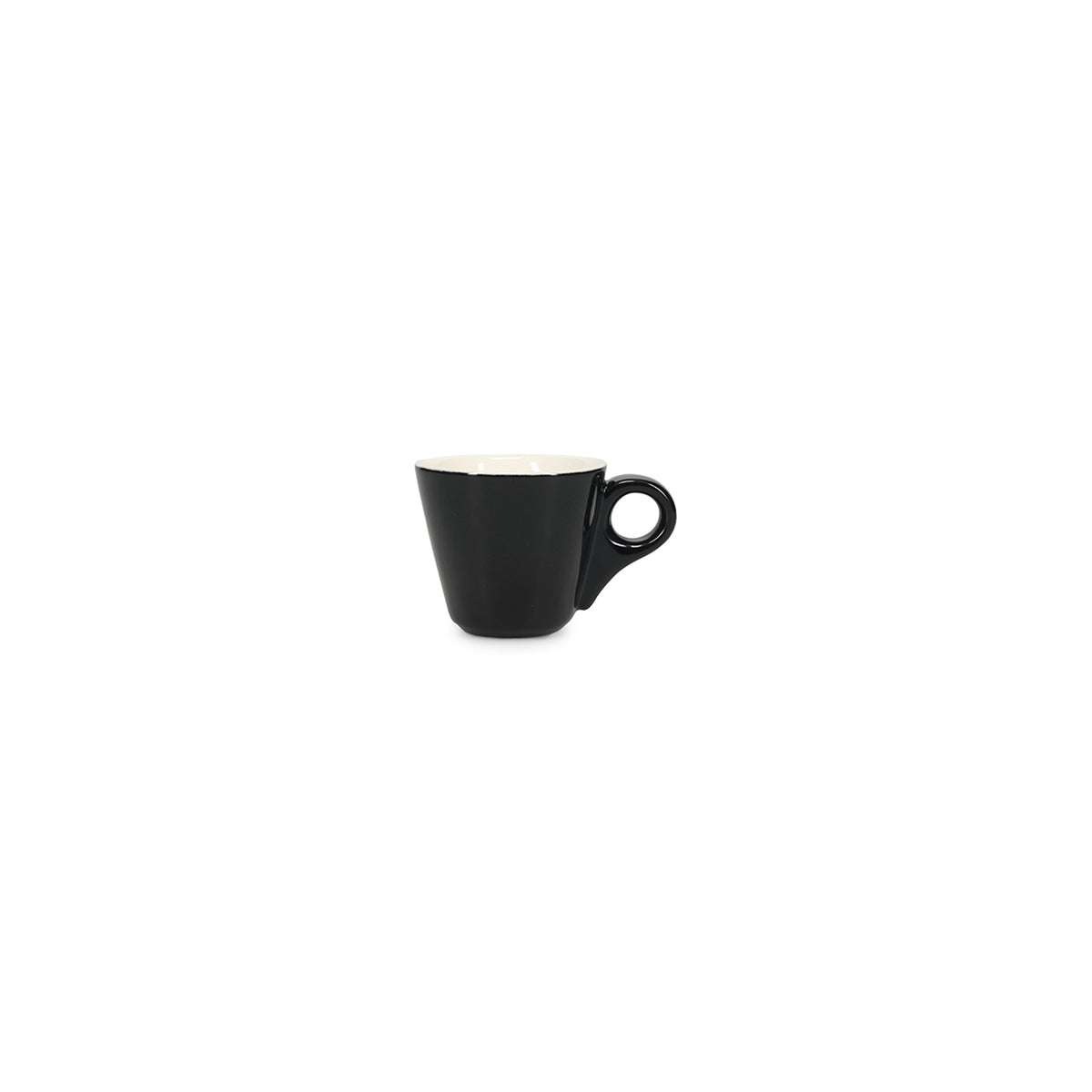 Bonbistro - Mokkakop 8cl zwart Barista - Set van 6