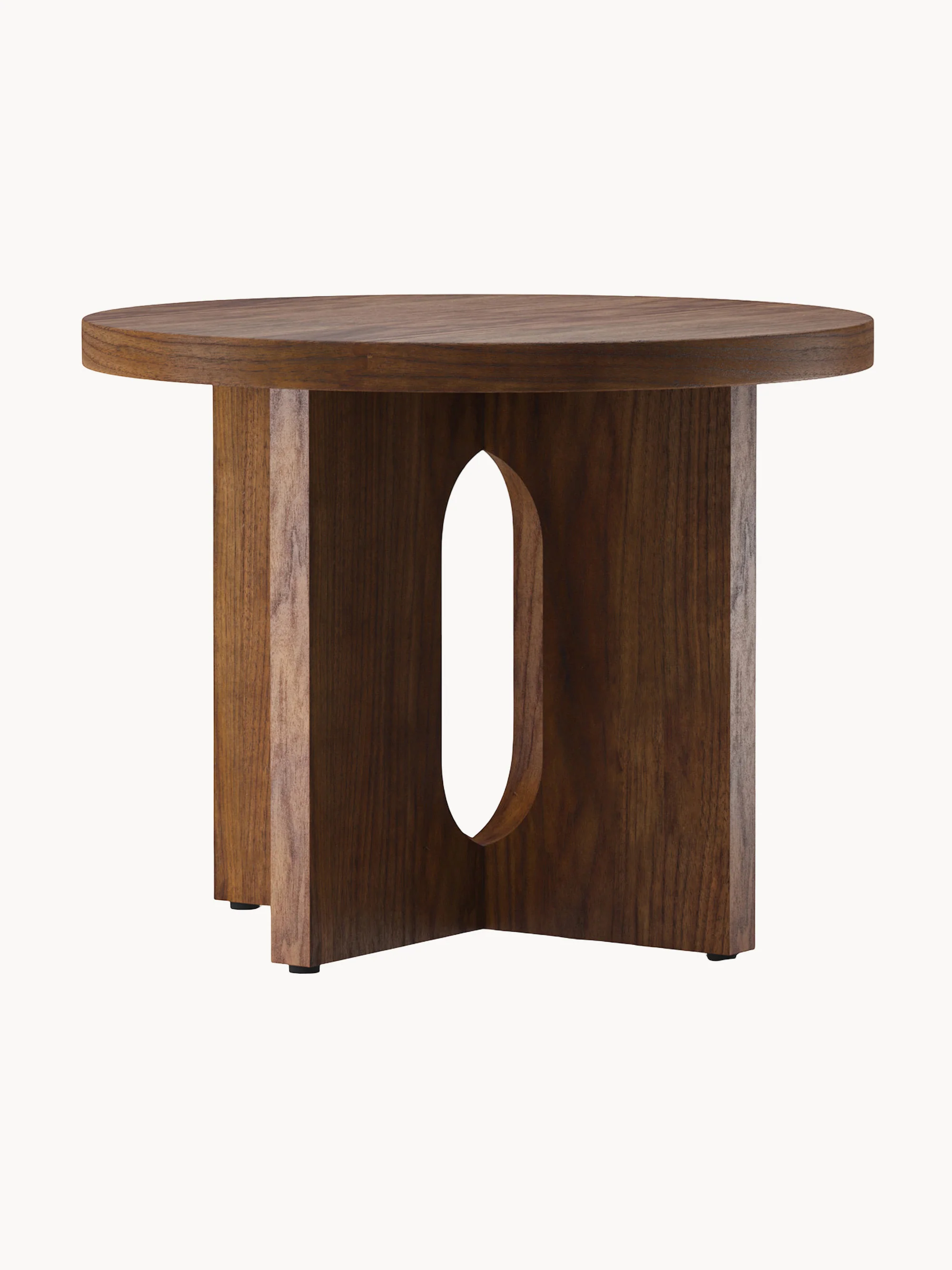 Runder Holz-Beistelltisch Androgyne