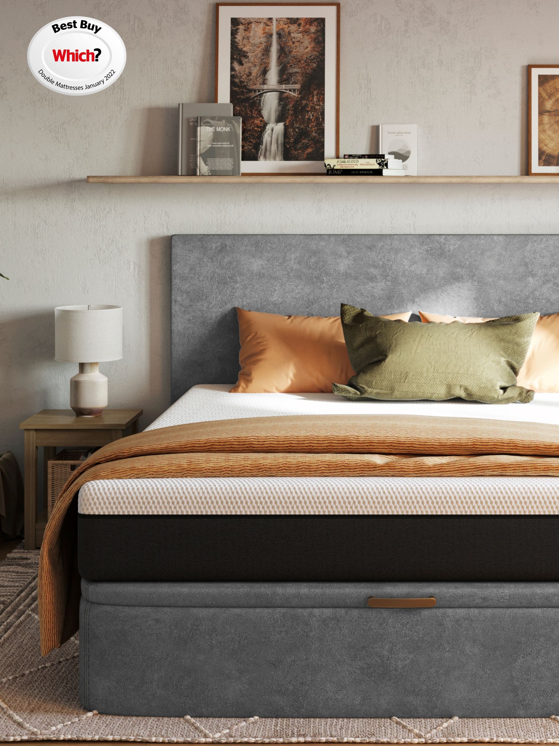 Emma Grey Grey Premium Mattress