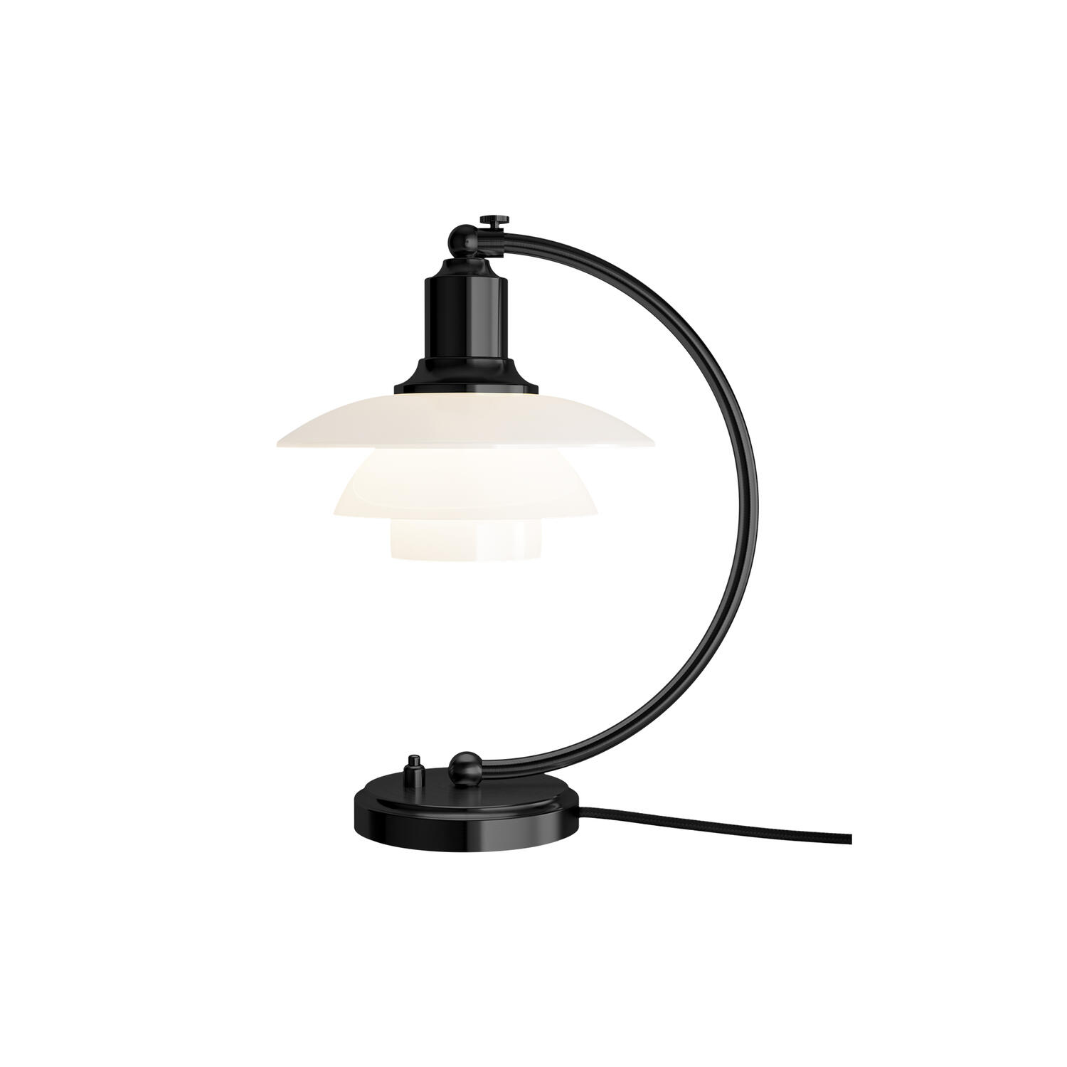 PH 2/2 Luna bordlampe Special Edition, matt black/opal