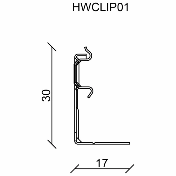 Leistenclip »CH01«, Metall