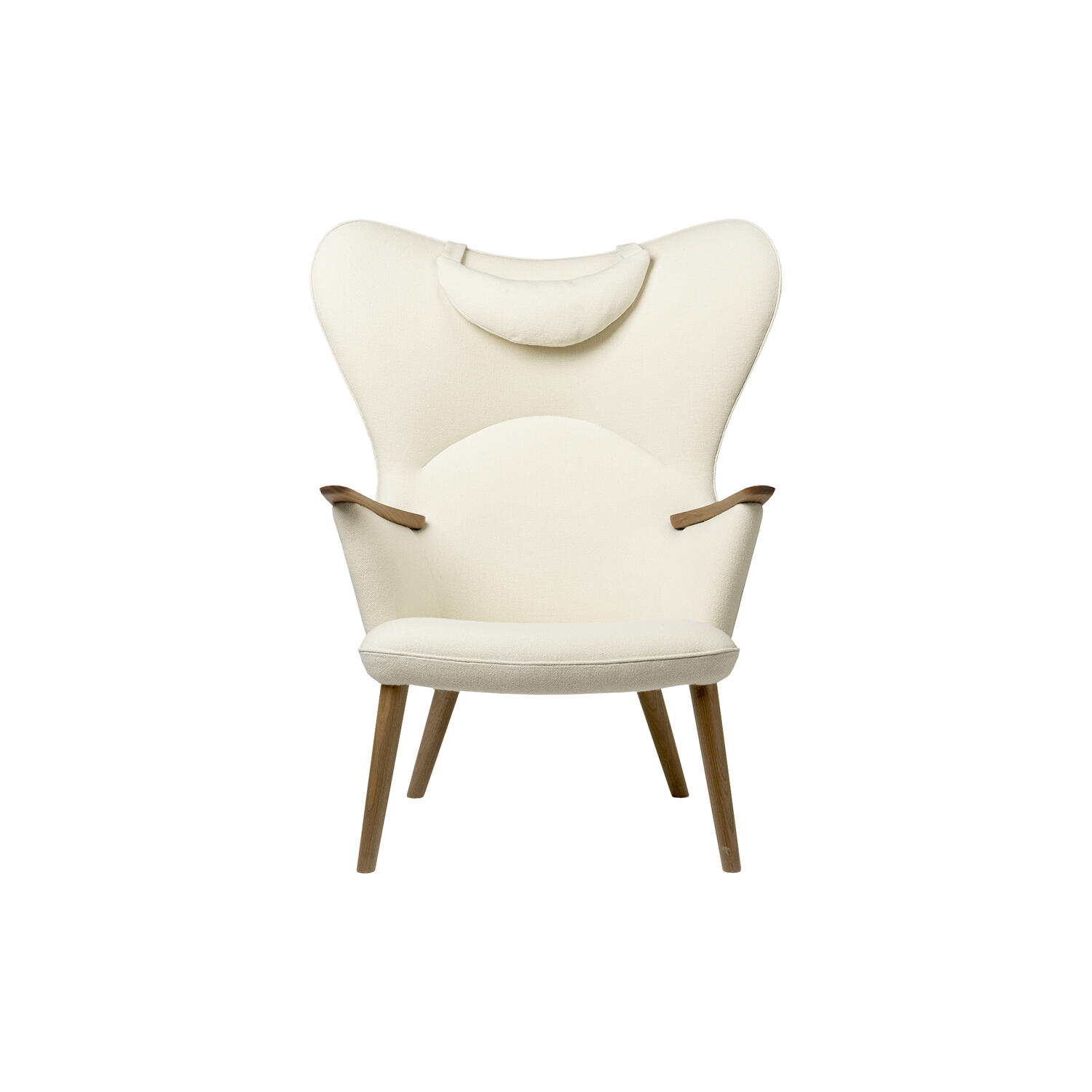 CH78 Mama Bear loungestol, cream/olieret valnød