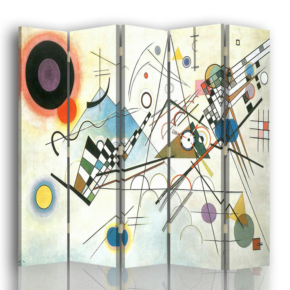 - Paravent Composition VIII - Wassily Kandinsky cm 180x170 (5 volets)