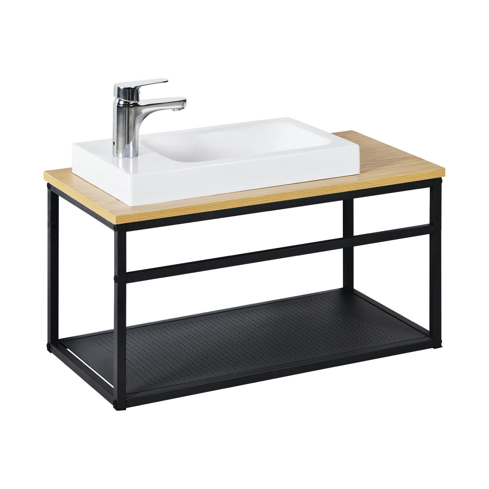 WILO - Meuble lave-mains  vasque blanche