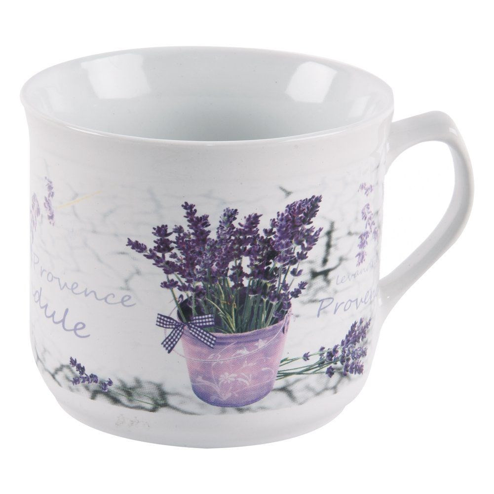 Kubek ceramiczny / garnuszek do podgrzewania lawenda 650 ml
